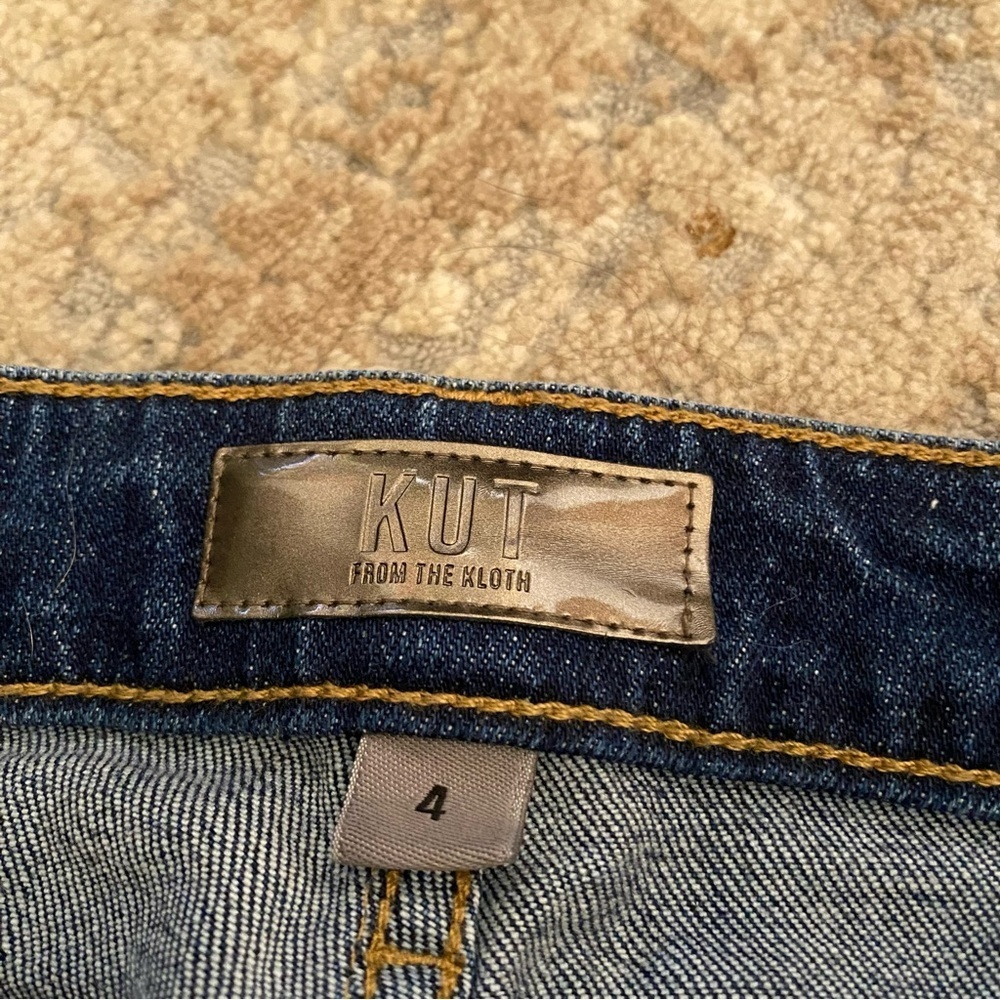 Kut from the Kloth Catherine Fab Ab Boyfriend High Rise Jeans Dark Wash Relaxed - Picture 7 of 11